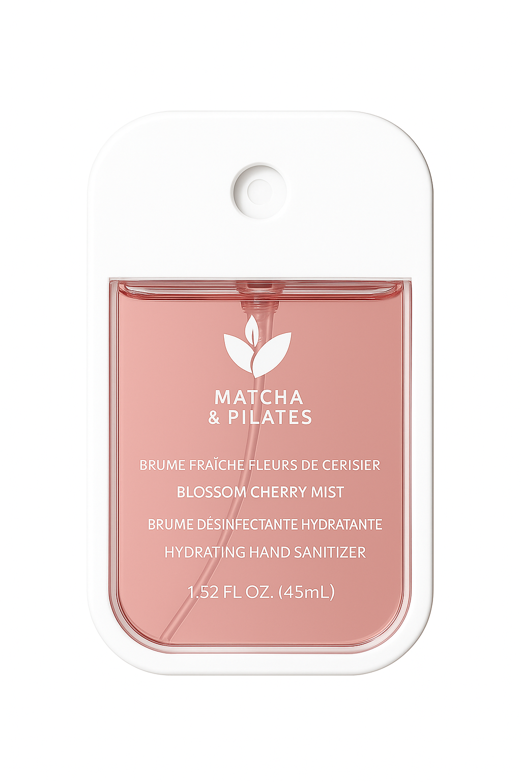 Brume Désinfectante Hydratante – Fleur de Cerisier | Matcha & Pilates (45 mL)