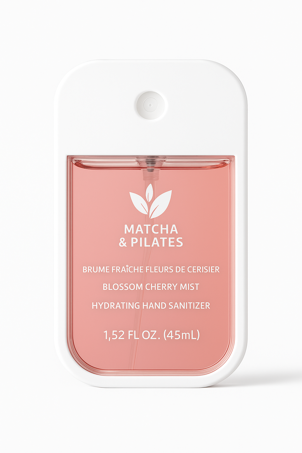 Brume Désinfectante Hydratante – Fleur de Cerisier | Matcha & Pilates (45 mL)
