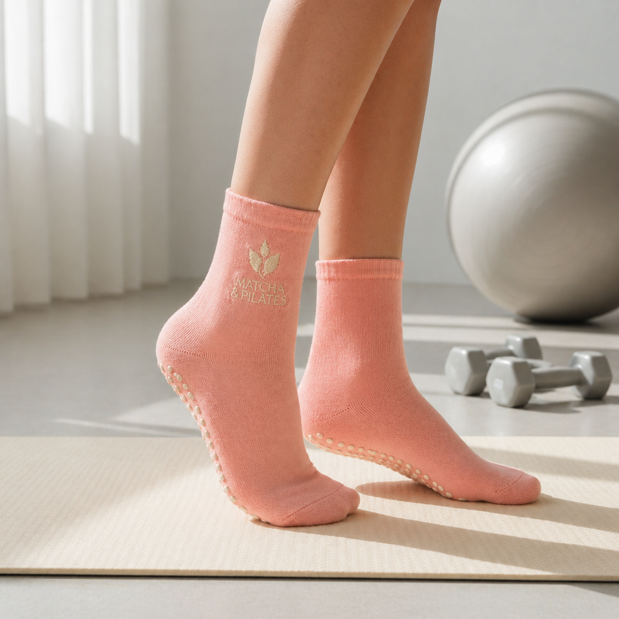 Coffret Chaussettes Antidérapantes Pilates – 3 Paires