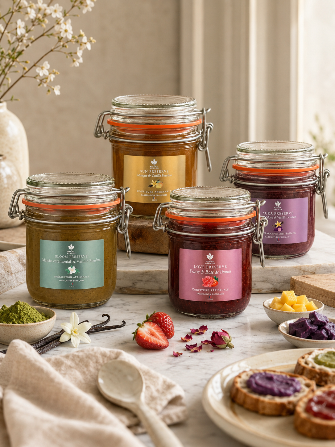 Sun Preserve Mangue & Vanille Bourbon – Confiture Artisanale Française 220 g