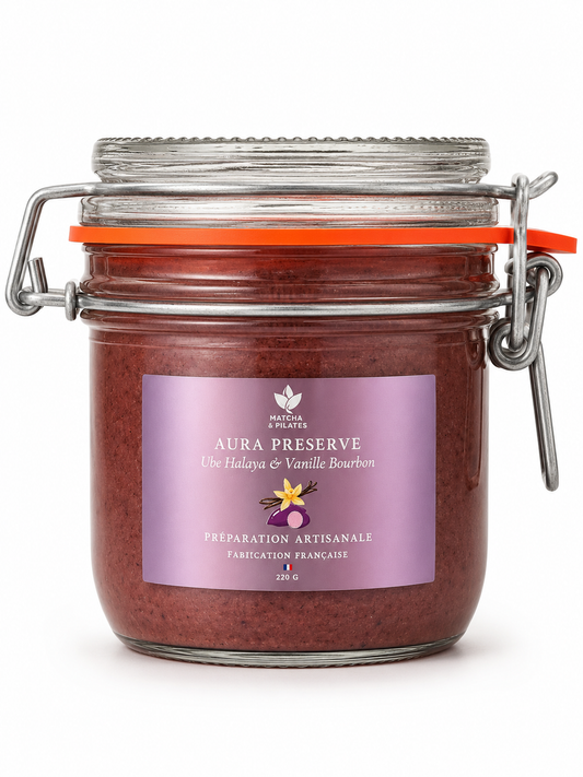 Aura Preserve Ube Halaya & Vanille Bourbon – Préparation Artisanale Française 220 g