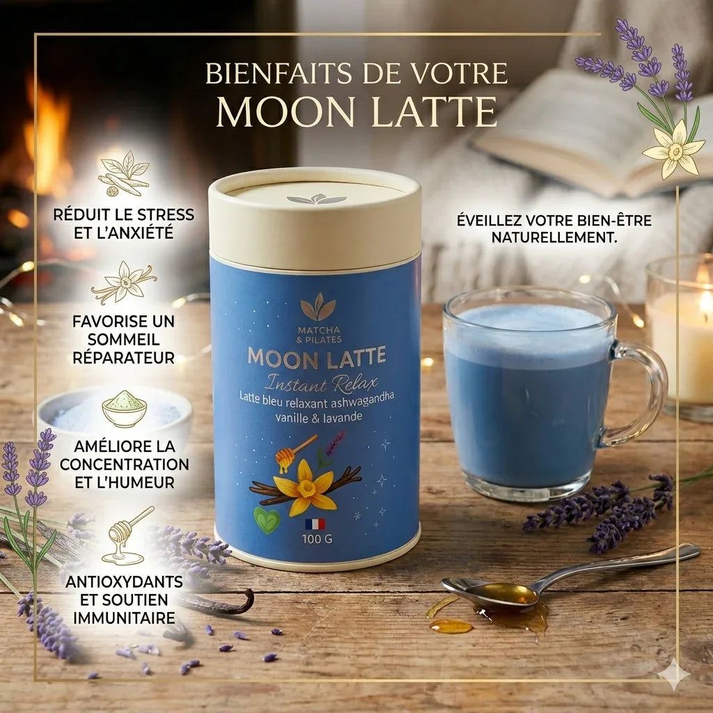 Moon Latte Bleu Instant Relax | Matcha & Pilates