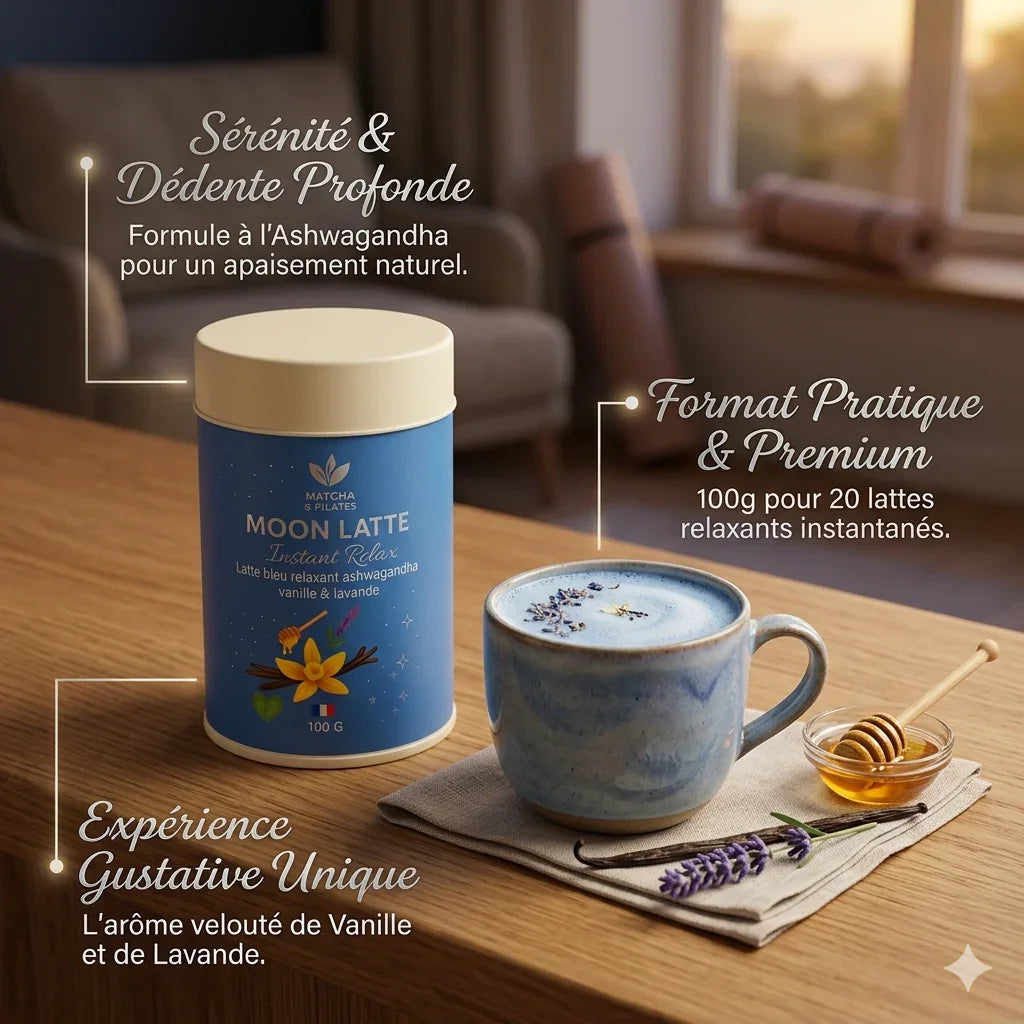 Moon Latte Bleu Instant Relax | Matcha & Pilates