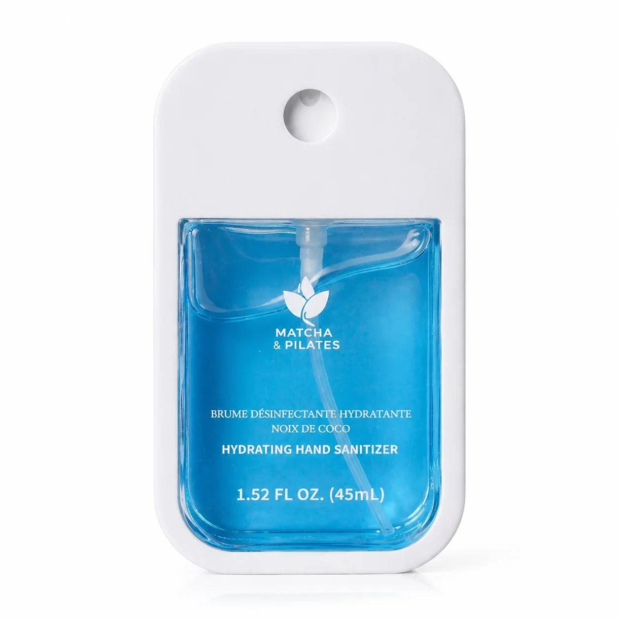 Brume désinfectante hydratante mains, parfum noix de coco, format spray compact, 45ml