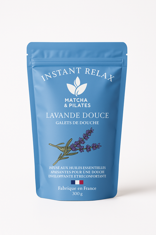 Matcha & Pilates Instant Relax | Galets de douche lavande