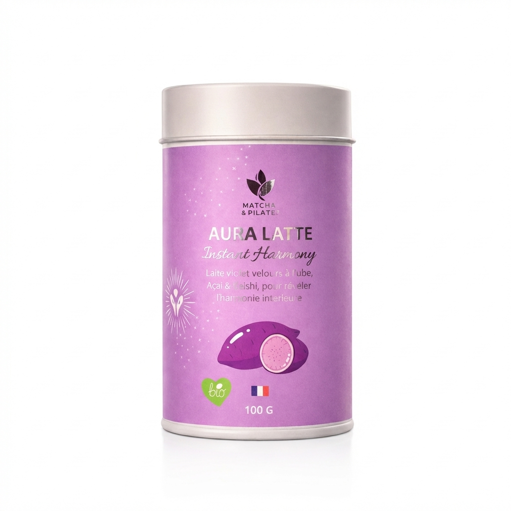 AURA LATTE | Latte violet açaï reishi – Instant Harmony