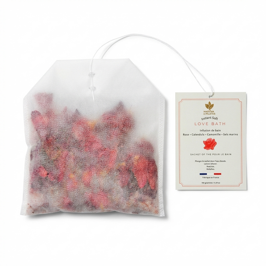 Love Bath – Sachet de thé pour le bain fabriqué à la main en France - Matcha and Pilates