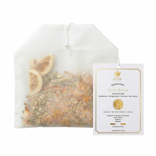 Sun Bath – Sachet de thé pour le bain fabriqué à la main | Made in France - Matcha and Pilates