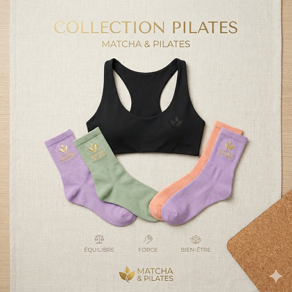 Coffret Chaussettes Antidérapantes Pilates – 3 Paires